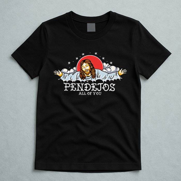 Pendejos All of You Sarcastic Jesus Christian Humor Retro T-Shirt