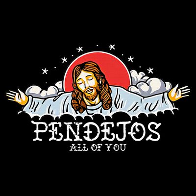 Pendejos All of You Sarcastic Jesus Christian Humor Retro T-Shirt
