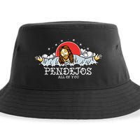 Pendejos All of You Sarcastic Jesus Christian Humor Retro Sustainable Bucket Hat