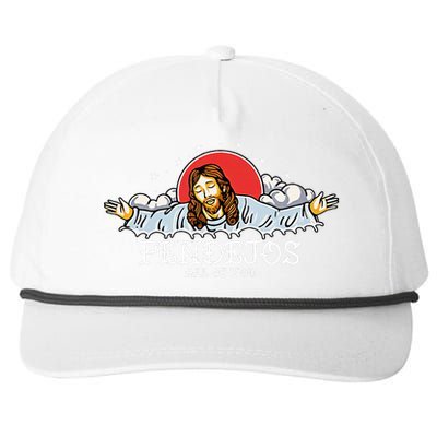 Pendejos All of You Sarcastic Jesus Christian Humor Retro Snapback Five-Panel Rope Hat