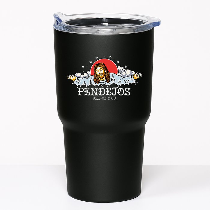 Pendejos All of You Sarcastic Jesus Christian Humor Retro Tumbler