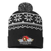 Pendejos All of You Sarcastic Jesus Christian Humor Retro USA-Made Snowflake Beanie