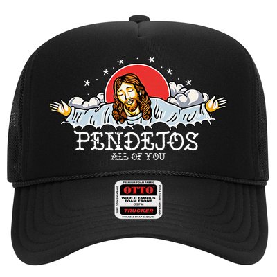 Pendejos All of You Sarcastic Jesus Christian Humor Retro Trucker Hat