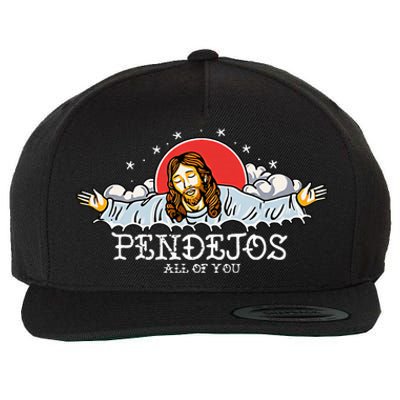 Pendejos All of You Sarcastic Jesus Christian Humor Retro Wool Snapback Cap