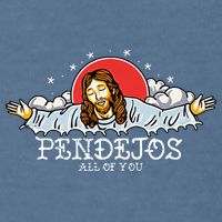 Pendejos All of You Sarcastic Jesus Christian Humor Retro Garment-Dyed Sweatshirt