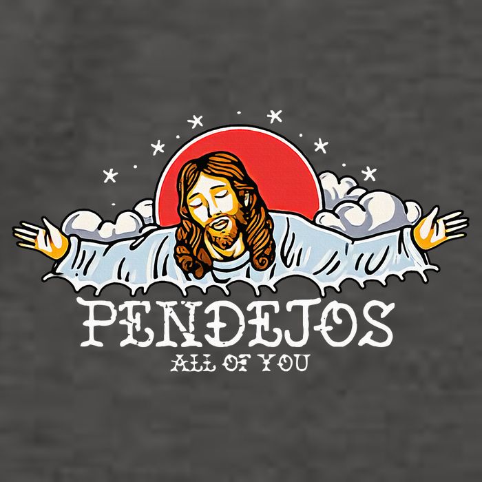 Pendejos All of You Sarcastic Jesus Christian Humor Retro Vector Backpack