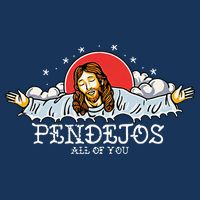 Pendejos All of You Sarcastic Jesus Christian Humor Retro Infant Baby Jersey Bodysuit