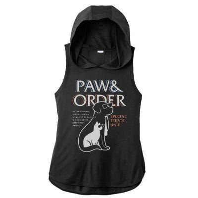 Paw And Order Special Feline Unit Pets Training Dog And Cat Ladies PosiCharge Tri-Blend Wicking Draft Hoodie Tank