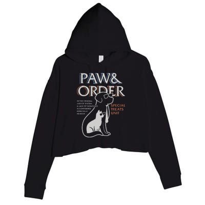 Paw And Order Special Feline Unit Pets Training Dog And Cat Crop Fleece Hoodie