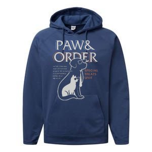 Paw And Order Special Feline Unit Pets Training Dog And Cat Performance Fleece Hoodie