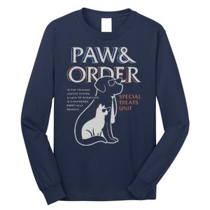 Paw And Order Special Feline Unit Pets Training Dog And Cat Long Sleeve Shirt