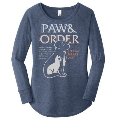 Paw And Order Special Feline Unit Pets Training Dog And Cat Women's Perfect Tri Tunic Long Sleeve Shirt