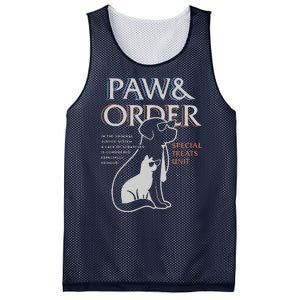 Paw And Order Special Feline Unit Pets Training Dog And Cat Mesh Reversible Basketball Jersey Tank