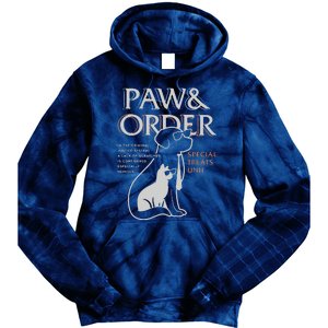 Paw And Order Special Feline Unit Pets Training Dog And Cat Tie Dye Hoodie