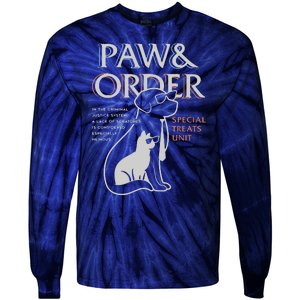 Paw And Order Special Feline Unit Pets Training Dog And Cat Tie-Dye Long Sleeve Shirt