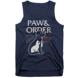 Paw And Order Special Feline Unit Pets Training Dog And Cat Tank Top