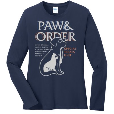 Paw And Order Special Feline Unit Pets Training Dog And Cat Ladies Long Sleeve Shirt