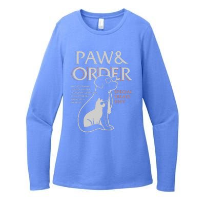 Paw And Order Special Feline Unit Pets Training Dog And Cat Womens CVC Long Sleeve Shirt