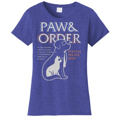 Paw And Order Special Feline Unit Pets Training Dog And Cat Women's T-Shirt