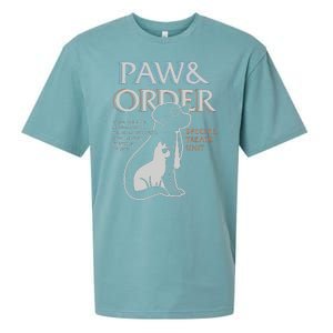 Paw And Order Special Feline Unit Pets Training Dog And Cat Sueded Cloud Jersey T-Shirt