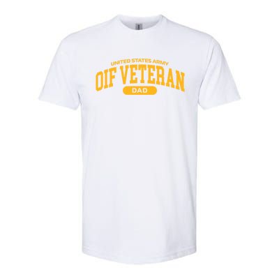 Proud Army Oif Veteran Dad Gift Softstyle CVC T-Shirt