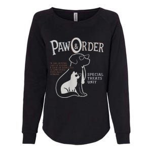 Paw And Order Special Feline Unit Pets Training Dog Cat Womens California Wash Sweatshirt