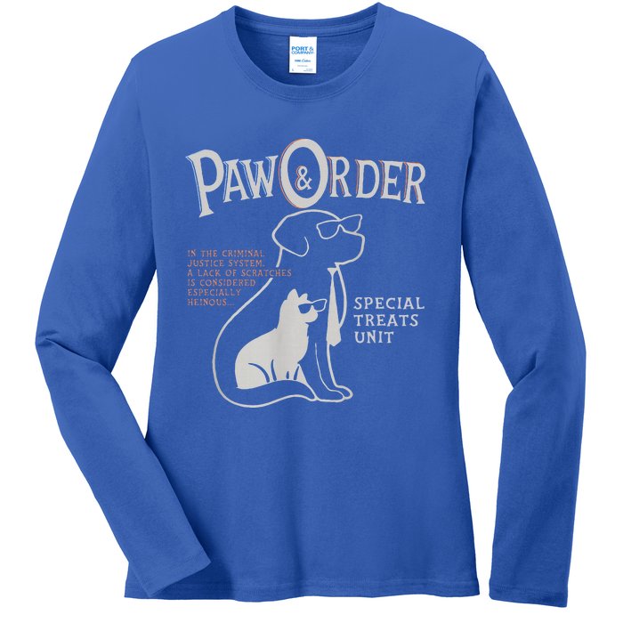 Paw And Order Special Feline Unit Pets Training Dog Cat Ladies Long Sleeve Shirt