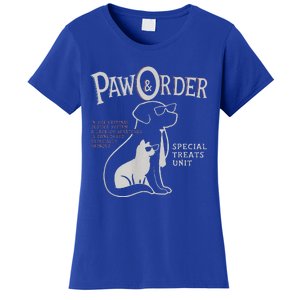 Paw And Order Special Feline Unit Pets Training Dog Cat Women's T-Shirt