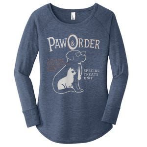 Paw And Order Special Feline Unit Pets Training Dog Cat Women's Perfect Tri Tunic Long Sleeve Shirt