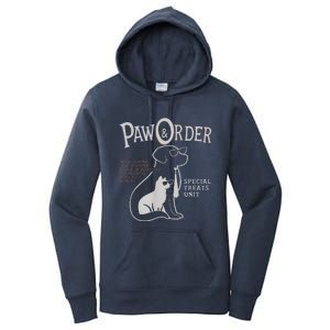 Paw And Order Special Feline Unit Pets Training Dog Cat Women's Pullover Hoodie