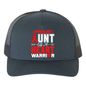 Proud Aunt Of A Heart Warrior Heart Disease Awareness Month Gift Yupoong Adult 5-Panel Trucker Hat