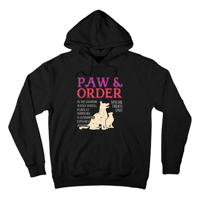 Paw And Order Special Feline Unit Pets Training Dog Cat Hoodie