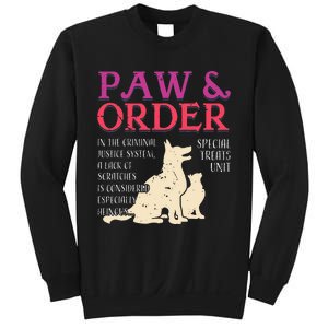 Paw And Order Special Feline Unit Pets Training Dog Cat Sweatshirt