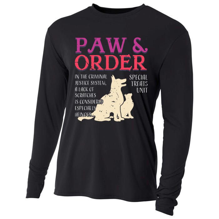 Paw And Order Special Feline Unit Pets Training Dog Cat Cooling Performance Long Sleeve Crew