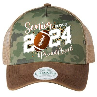 Proud Aunt Of A 2024 Senior Football Graduate Class Of 2024 Legacy Tie Dye Trucker Hat