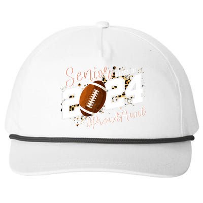 Proud Aunt Of A 2024 Senior Football Graduate Class Of 2024 Snapback Five-Panel Rope Hat