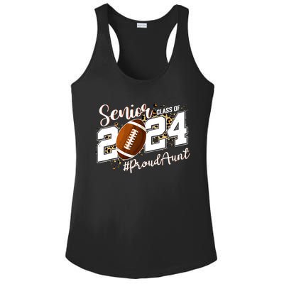 Proud Aunt Of A 2024 Senior Football Graduate Class Of 2024 Ladies PosiCharge Competitor Racerback Tank