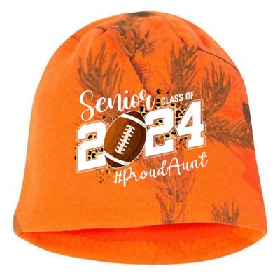 Proud Aunt Of A 2024 Senior Football Graduate Class Of 2024 Kati - Camo Knit Beanie