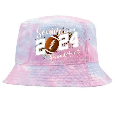 Proud Aunt Of A 2024 Senior Football Graduate Class Of 2024 Tie-Dyed Bucket Hat