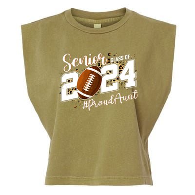 Proud Aunt Of A 2024 Senior Football Graduate Class Of 2024 Garment-Dyed Women's Muscle Tee