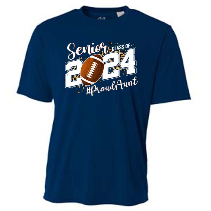 Proud Aunt Of A 2024 Senior Football Graduate Class Of 2024 Cooling Performance Crew T-Shirt