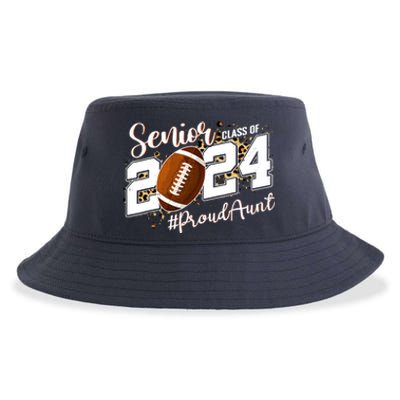 Proud Aunt Of A 2024 Senior Football Graduate Class Of 2024 Sustainable Bucket Hat