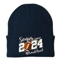 Proud Aunt Of A 2024 Senior Football Graduate Class Of 2024 Knit Cap Winter Beanie