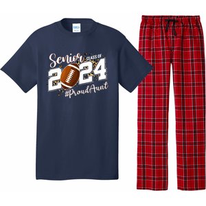 Proud Aunt Of A 2024 Senior Football Graduate Class Of 2024 Pajama Set