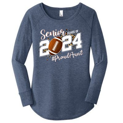 Proud Aunt Of A 2024 Senior Football Graduate Class Of 2024 Women's Perfect Tri Tunic Long Sleeve Shirt