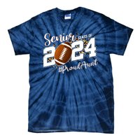 Proud Aunt Of A 2024 Senior Football Graduate Class Of 2024 Tie-Dye T-Shirt