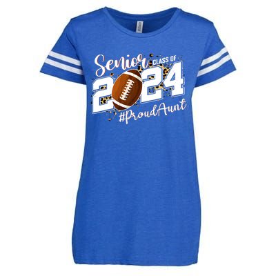 Proud Aunt Of A 2024 Senior Football Graduate Class Of 2024 Enza Ladies Jersey Football T-Shirt