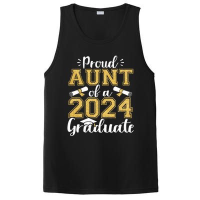 Proud Aunt Of A Class Of 2024 Graduate Funny Senior Aunt PosiCharge Competitor Tank