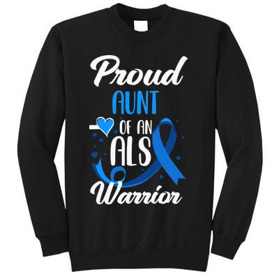 Proud Aunt Of An ALS Warrior Niece Nephew ALS Awareness Sweatshirt