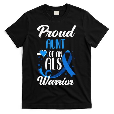 Proud Aunt Of An ALS Warrior Niece Nephew ALS Awareness T-Shirt